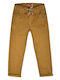 Kids' Chino Fabric Pants Tabac Brown