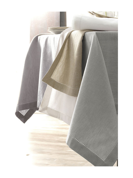 Rythmos Tablecloth Cotton Inez White 170x300cm