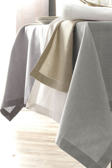 Rythmos Tablecloth Cotton Inez White 170x300cm