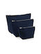 Set Toiletry Bag W540 in Navy Blue color 23cm