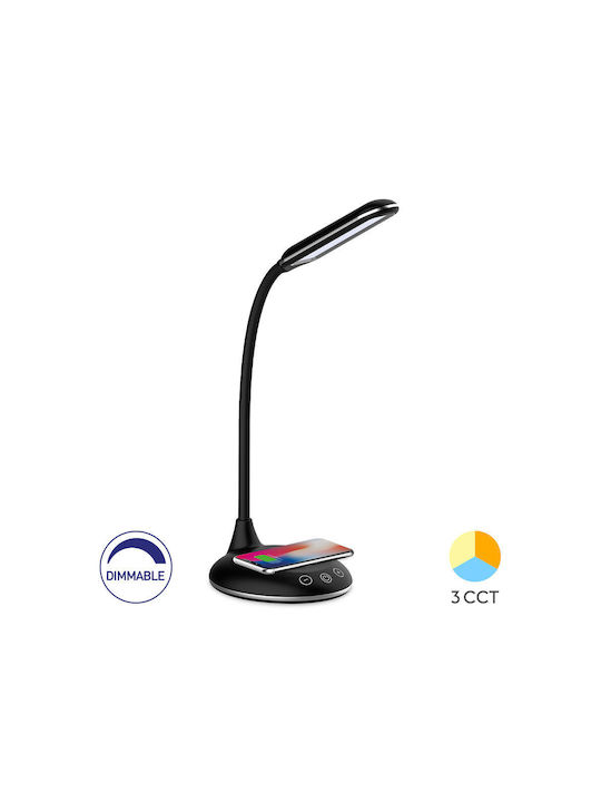 Braytron LED Schreibtischlampe mit flexiblem Arm in Schwarz Farbe