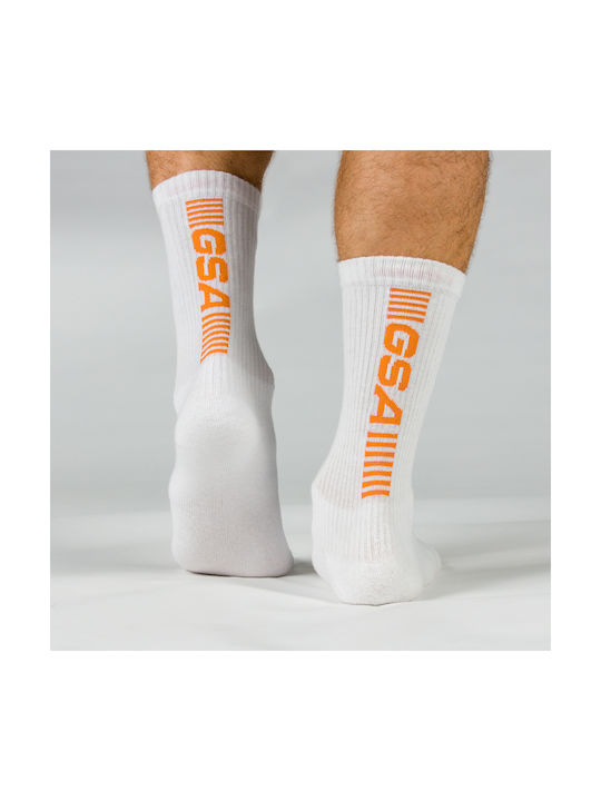 GSA Superlogo Αθλητικές Κάλτσες Λευκές 1 Ζεύγος