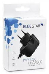 Blue Star Φορτιστής Χωρίς Καλώδιο Μαύρος (Travel)