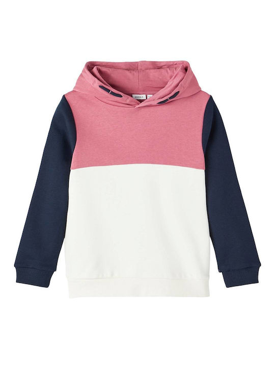 Name It Kids Sweatshirt with Hood Pink