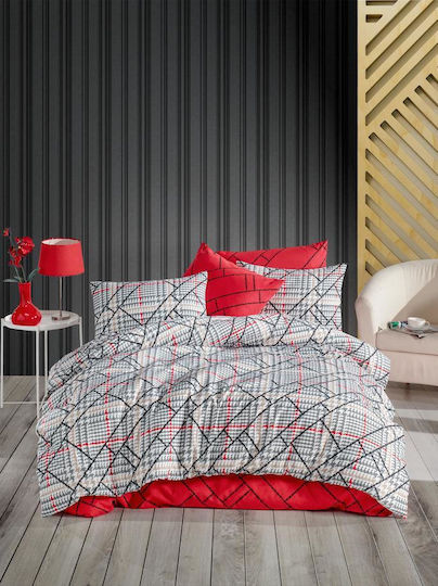 Mc Decor Felix Σετ Σεντόνια Μονά 170x240εκ. Red (3τμχ)