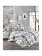 Mc Decor Sheet Sets Single 170x240cm. Wood Grey 3pcs