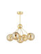 ArteLibre Mey Pendant Light Honey Ball for 5 Bulbs E27 59x64cm