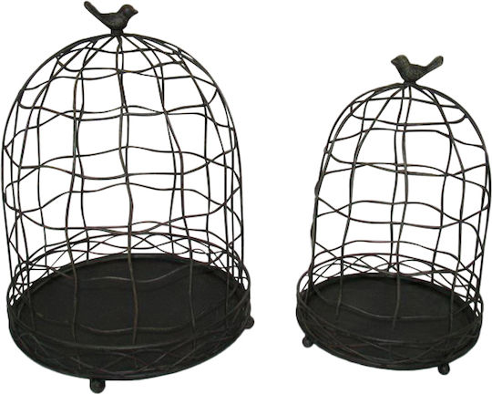 InTheBox Mirtile Deco Set Felinare Metalice Tabletop Negru 2buc 024131