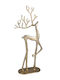 XMASfest Christmas Figure Deer Gold Height 21cm 2pcs