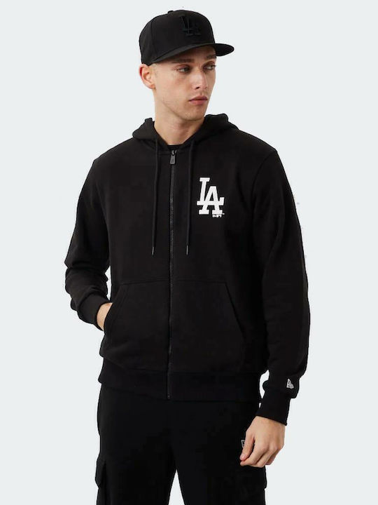Los Angeles Dodgers League Essential Ζακέτα με Κουκούλα Μαύρη