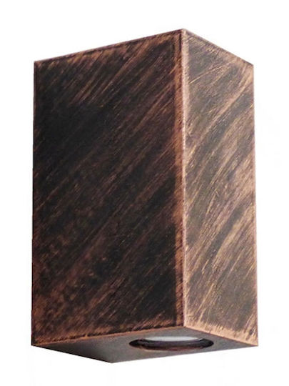 Heronia Up-Down C-042 Wall-Mounted Outdoor Spot Light GU10 IP54 Double Beam 5x10.2x7.5εκ.