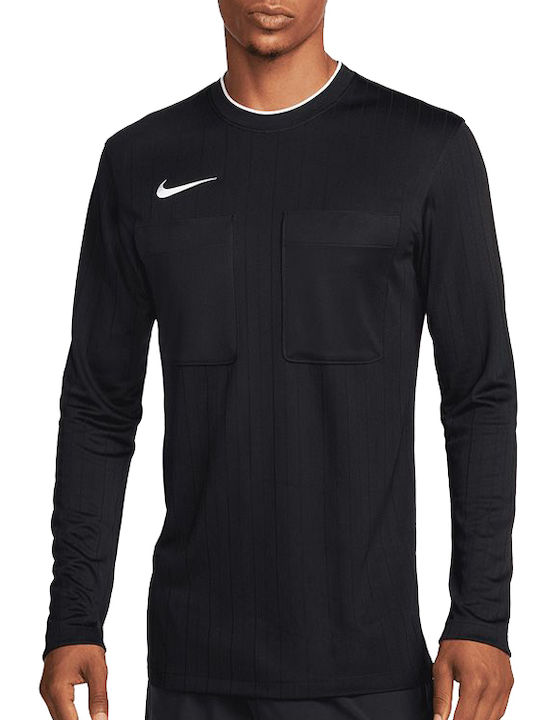 Nike Ανδρική Μπλούζα Dri-Fit Μακρυμάνικη Μαύρη