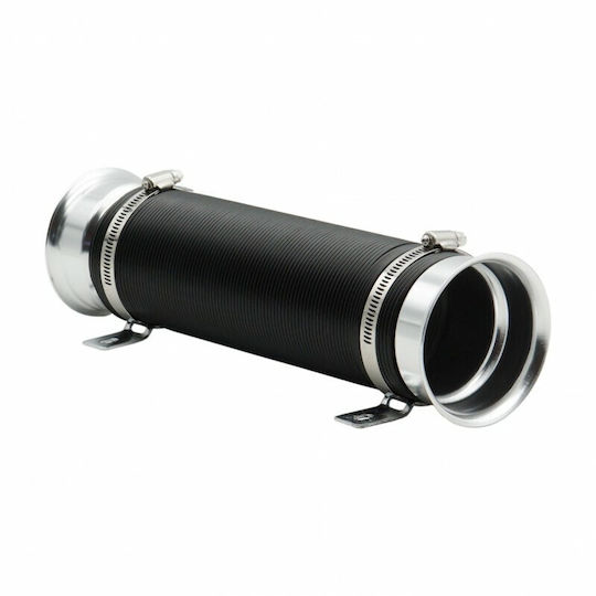 Air Intake Car Silicone Hose Straight 75mm Diameter 100cm Length Universal Black