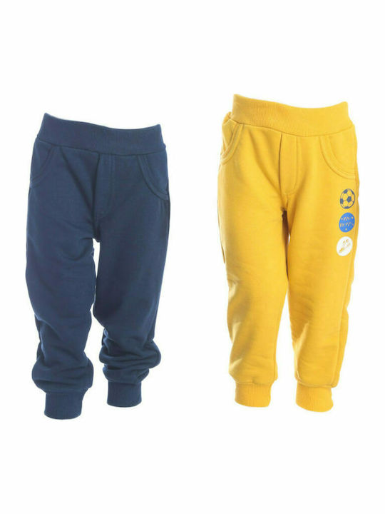 Joyce Kinder Trainingshose Black/Yellow 2Stück