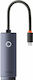 Baseus Lite Series Αντάπτορας Δικτύου USB-C με Ενσύρματη Σύνδεση Gigabit Ethernet