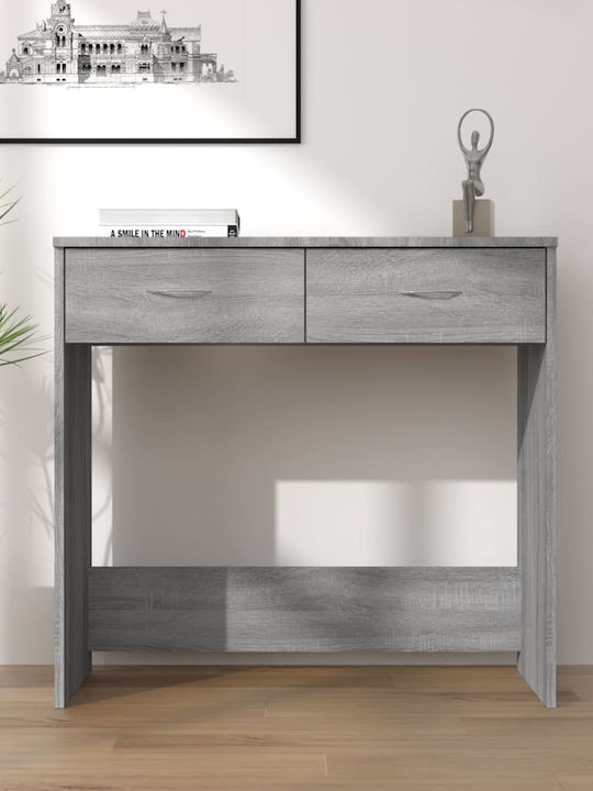 Бюро Дървено Сиво Sonoma 80x40x75см