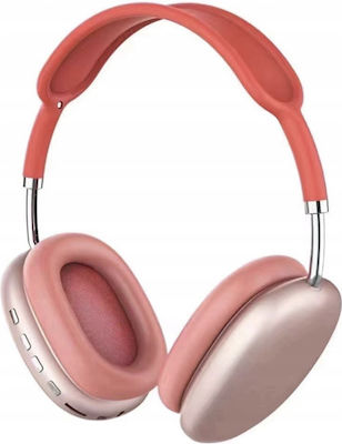 P9 Wireless Bluetooth Over Ear Headphones with 5 hours of Operation Pink