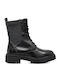D Iridea Leather Women's Ankle Boots Black
