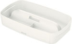 Plastic Desk Organizer 5323 in White Color 56x18.1x30.7cm.