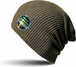 Result Beanie Männer Beanie mit Rippstrick Choc...