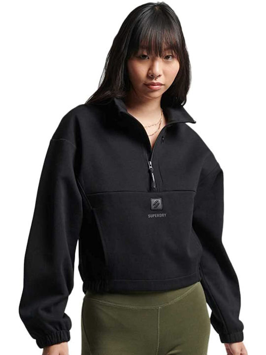 Superdry Women's Cropped Sweatshirt Black