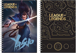 Gim Spiral Notebook Ruled B5 70 Sheets 2 Subjects League Of Legends 1pcs (Μiscellaneous Designs/Colors)