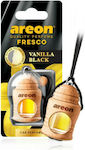 Areon Car Air Freshener Pendand Liquid Fresco Vanilla Black 4ml