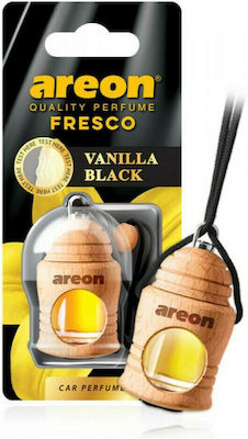 Areon Κρεμαστό Αρωματικό Υγρό Αυτοκινήτου Fresco Vanilla Black 4ml