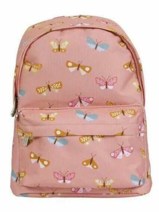 A Little Lovely Company Butterflies Schulranzen Rucksack Kindergarten in Rosa Farbe