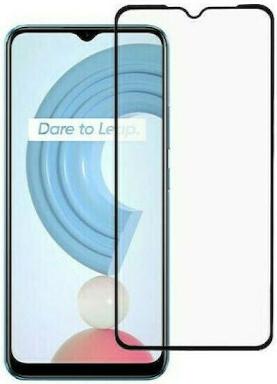 5D Full Glue Full Face Tempered Glass Μαύρο (Realme C21Y / C25Y)