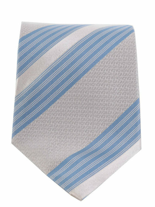Giorgio Armani Silk Men's Tie Printed Light Blue