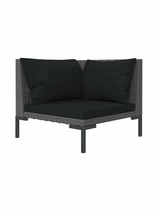 Zweisitziges Sofa Außenbereich Rattan mit Kisse...