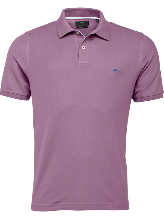 Fynch Hatton Men's Short Sleeve Blouse Polo Purple