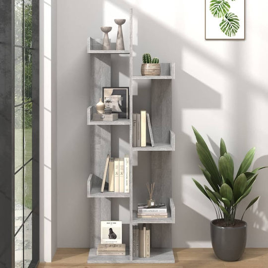 Βιβλιοθήκη Γκρι 48x25.5x140εκ.