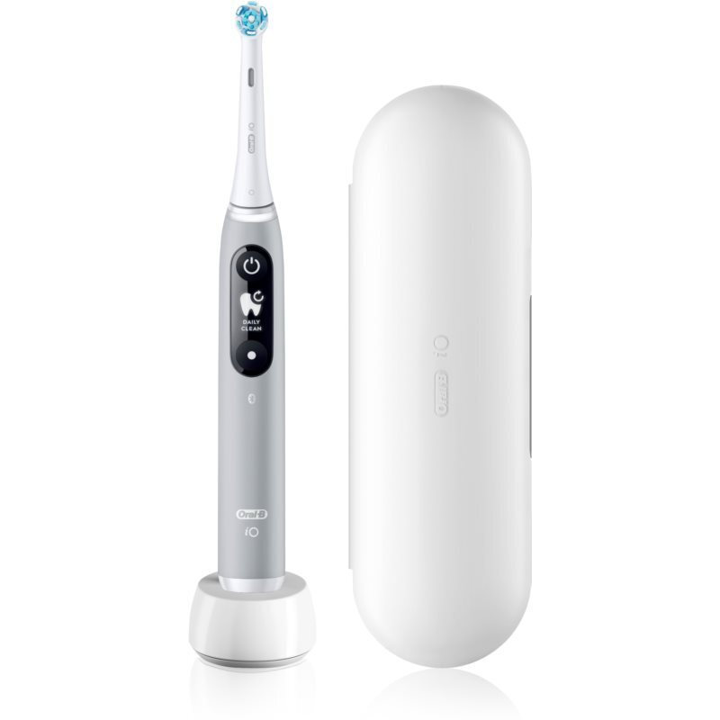 Oral-B iO Series 6 Ηλεκτρική Οδοντόβουρτσα με Αισθητήρα Πίεσης και Θήκη Ταξιδίου Grey Opal (377269)