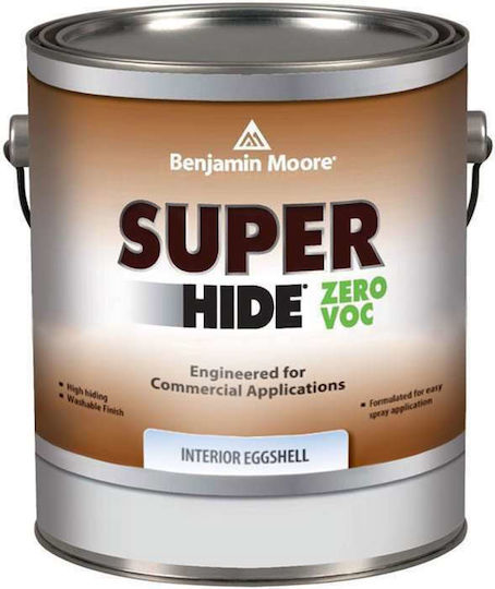 Benjamin Moore Super Hide Zero VOC Plastic Paint for Interior Use White 3.785lt