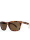 Volcom Palm Unisex Sunglasses with Plastic Frame Matte Tort/Bronze VE01202503