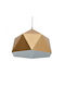 Click Pendant Light Gold with Socket E27 38x23x38cm