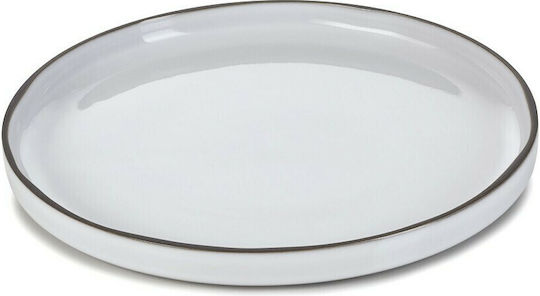 Espiel Caractere Cumulus Plate Shallow made of Porcelain White with Diameter 26cm