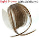 Infinitive Hairpieces with Clip in Light Chestnut Color Glamza Hair Bangs Νο3