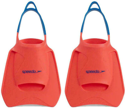 Speedo Βατραχοπέδιλα Κολύμβησης Κοντά Biofuse Training Fin Fluo Tangerine