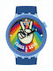 Swatch Pride Peace Hand Love Мъжки Часовник 47мм На Батерия с Син Каучукова Каишка
