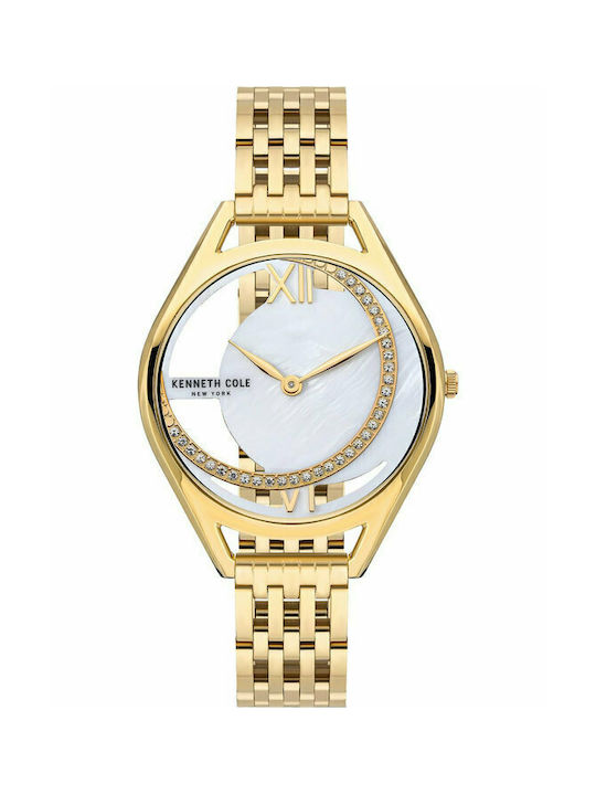 Kenneth Cole Modern Classic Crystals Uhr mit Gold Metallarmband