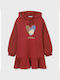 Mayoral Sweatshirt Kids Dress Long Sleeve Burgundy