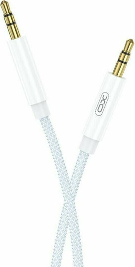 XO 3,5mm Klinkenkabel mit 3,5mm Stecker Weiß 1m