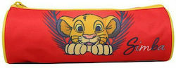 Bagtrotter Lion King Pencil Case Barrel Red Bagtrotter Lion King Pencil Case Barrel Red
