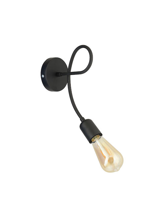 ArteLibre ALE Modern Lamp Wall with Socket E27 Black 17x17cm