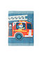 Stephen Joseph Firetruck Kinder Geldbörse Münzfach mit Klettverschluss Blau SJ520111A