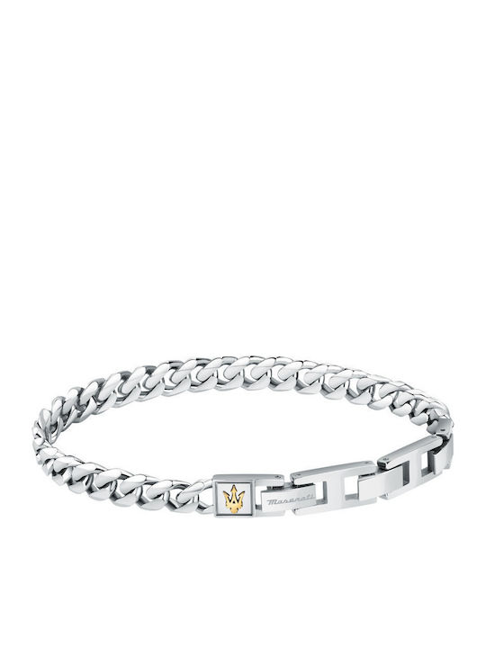 Maserati Men's Bracelet Made of Silver