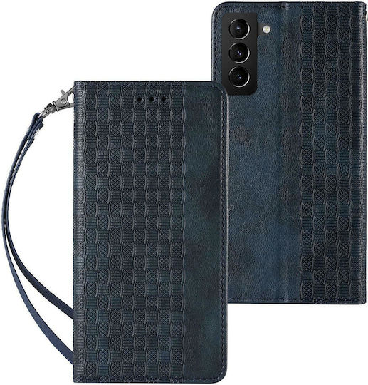 Hurtel Magnet Strap Портмоне Изкуствена кожа Син (Galaxy S22+ 5G)